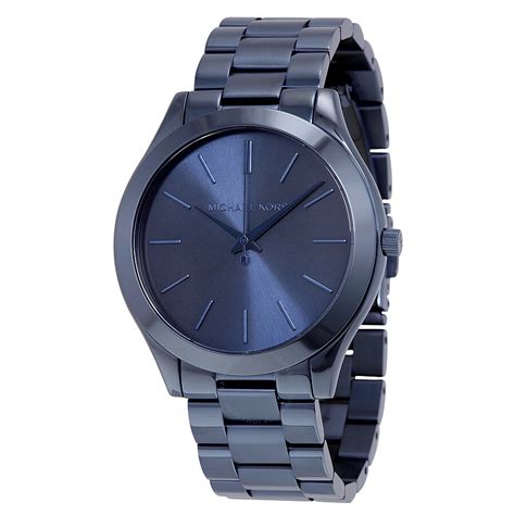 Michael Kors Slim Runway Blue Dial Blue Ion